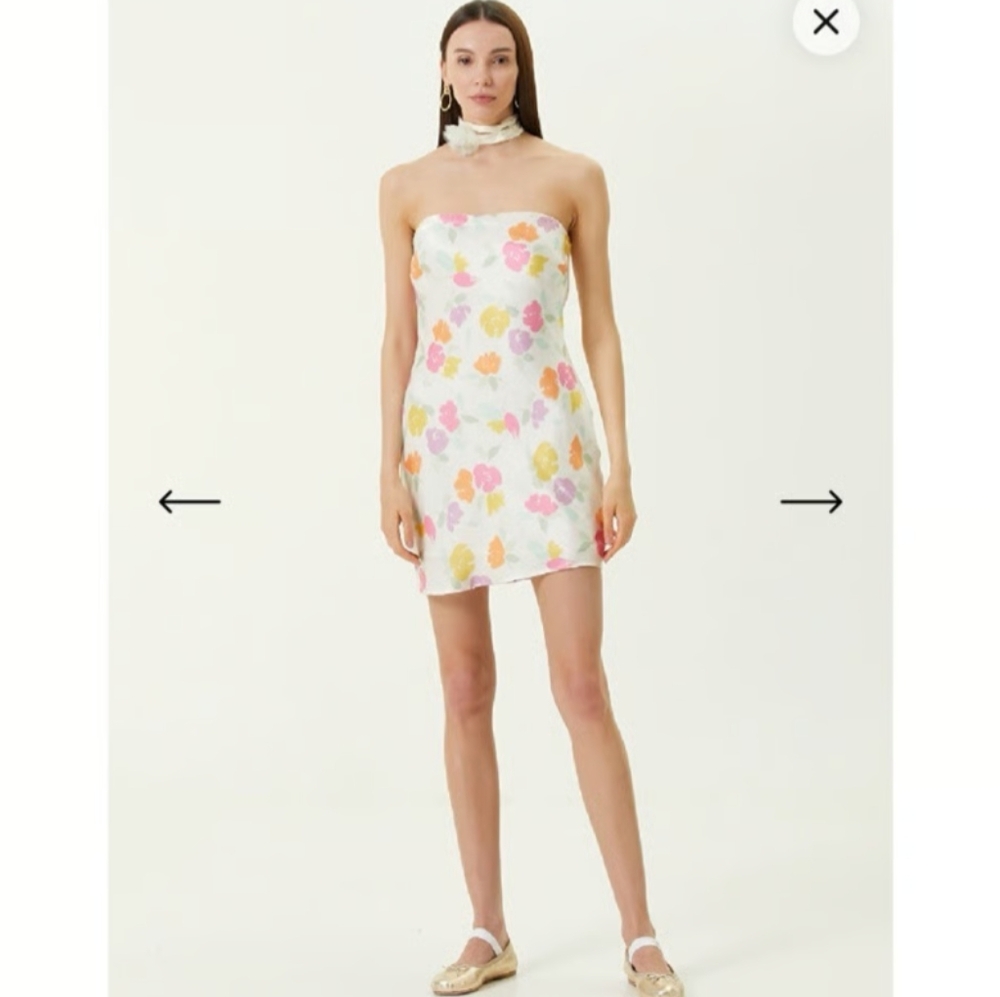 For Love And Lemons One Shoulder Floral Dress - Hazel Mini - Picture 6 of 10